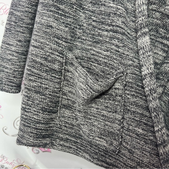 Columbia cardigan knitted heathered grey flowy with pockets warm cozy - Picture 4 of 8